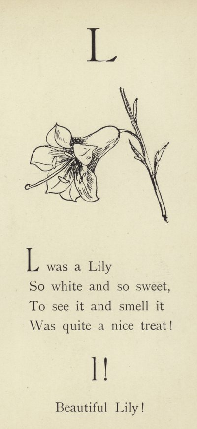 The letter L by Edward Lear